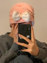 可愛らしいリボンデザインのドライヘアタオル【厚手・超吸水・速乾】