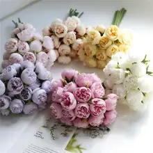 高級感ある山茶花アートフラワーブーケ【インテリア装飾・リビング・ダイニング用】