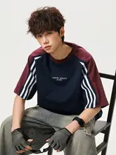 美式ヴィンテージ風 ラグラン袖Tシャツ【カラーコンビネーション・綿100%・クルーネック】