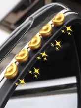 ユニークなデザイン！内装用 小金元宝飾り【中控台・デスクトップ装飾】