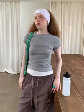 フィット感のある短袖Tシャツ【女性用・透気性・スポーツ・ヨガトレーニングウェア】