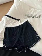 快適なアイスシルク安全パンツ【白・レディース・通気性・防透】