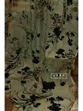 多柄デザインのシルクフラワープリント生地【高級感あるチャイナドレス用】