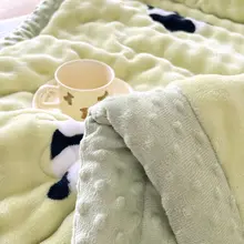 リバーシブルフリース洗えるドットキルト【春秋冬用・大人用】