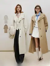 極上の柔らかさ！シンプルな立ち襟ロングコート【スタイリッシュ・女性用】