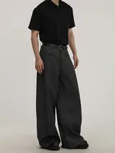 スラックス ユニセックス シンプル ヴィンテージ 上品 バナナシルエット ルーズ ワイド ストレート 通勤 オフィスカジュアル カジュアル 「A carton」