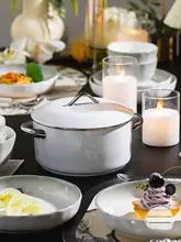 高級感ある陶器製 食器セット【美しいデザイン・フルセット・皿とボウル】