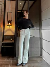 スタイルアップ！ハイウエストフィットデニムパンツ【フレアパンツ・クラシックスタイル・女性用】