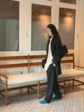 クラシックな斜め織り精紡ウールスーツパンツ【老舗スタイル・春秋用】（セットアップ対応）