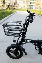 折りたたみ式電動自転車用前カゴ【汎用タイプ・取り付け簡単】