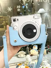 富士instax Square 1用カメラケース【レトロデザイン・保護カバー付き・ショルダーストラップ】