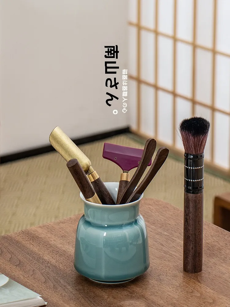 六君子茶道セット：黒檀木製の伝統的茶具セットが家庭で実現する日本の茶道体験