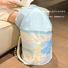 折りたたみ式 フットバスバケツ【膝上対応・水切り袋付き・持ち運び便利】