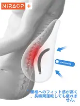 可愛いカートンデザインの腰用サポートクッション【車載用・疲れにくい・腰枕】