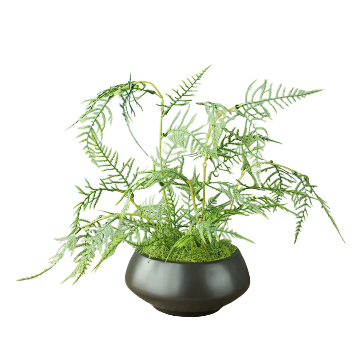 新中式・日本風の侘寂デザインフェイクグリーン茶卓用飾り花：室内観葉植物としての実用性と空間設計への貢献