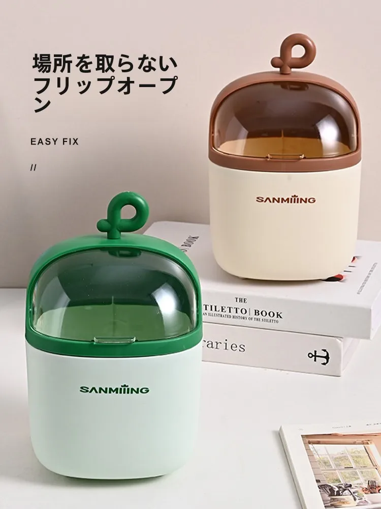 フタ付きミニゴミ箱：家庭・車載・デスクトップで実用性を実証