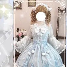 ロリータ風 レース付きキャミソール【姫袖・春夏用】