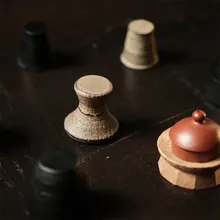 株木製 手作り赤具の茶道用置き蓋
