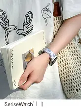 真皮製 Apple Watch 用バンド【通気性・かわいいプリント・夏用】（セットアップ対応）