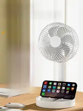 USB充電式 折りたたみ式卓上ファン【強力風力・学生寮や家庭用・小型】