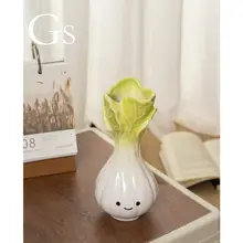 モダンなデザインの花瓶【インテリア用・陶器製・テーブル装飾】（セットアップ対応）