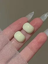 デザイン性の高いモスキートコイル型イヤリング【耳穴不要・ドロップ釉・秋冬用】