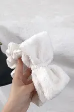 ふんわり可愛いリボン付き幅広洗顔ヘアバンド【シンプルデザイン・フェイスマスク用・ヘアバンド】