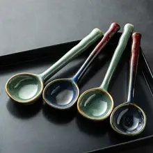 高級感ある陶器製スプーン【飯用・コーヒー用・家庭用】