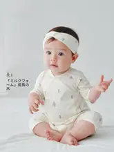 新生児用防風ヘアバンド【純綿・かわいいデザイン・帽子付き】