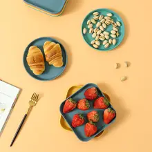 骨板付き可愛いプラスチックお皿【家庭用・創意デザイン・食卓ごみ受け】