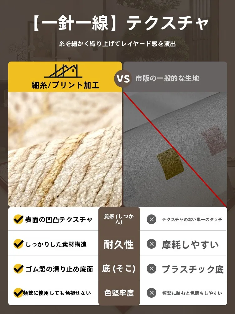高級感のある玄関マット：グレー ラグとしての耐久性と清掃性を実証