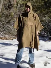 全防水の多機能タクティカルポンチョ【圧着加工・キャンプ・登山・ハイキング用・収納可能】