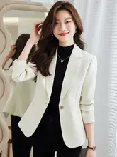 春にぴったり！女性用ハイエンド感あるスリムフィットジャケット【韓国風・小柄向け・シンプルデザイン】