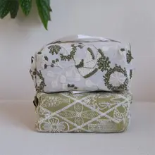 高級刺繍ティッシュボックス【中華風・コットンリネン・車載用・収納タイプ】