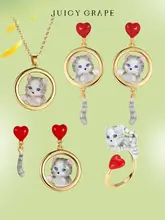 可愛らしい猫モチーフのアクセサリー【リング・ネックレス・ブレスレット・イヤリング・デザイン】（セットアップ対応）