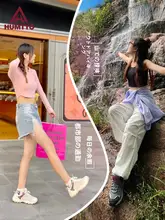 女性用 アウトドアハikingシューズ【防滑・軽量・通気性・厚底】