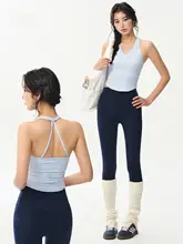 DCW 一体型 レディース スポーツタンクトップ【ハイネック・フィットネス用・ノースリーブ】