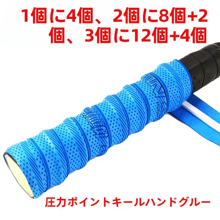 バドミントンラケット用 グリップテープ【吸汗性・粘着性・透湿性・マット仕上げ】