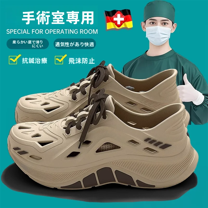 医療用手術室サンダル【メンズ・防滑・通気性・快適な足元】