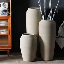 花瓶 大型フロアプランター 庭に適した 現代陶器 創造的デザイン