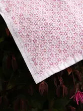 刺しゅう花布巾材料キット【春色・コットン・ハンドメイド・マルチカラー】（セットアップ対応）