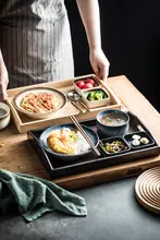 陶器製 一人用食器セット【トレー付き・スープ皿・パスタ皿・ごはん皿・朝食用ボウル】