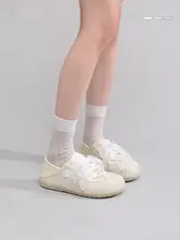 通気性のあるメッシュバレエトレーニングシューズ【女性用・ハーフスリップオン・カジュアル】