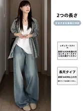 高腰ストレートデニムパンツ【アメリカンヴィンテージスタイル・夏用・フィット】