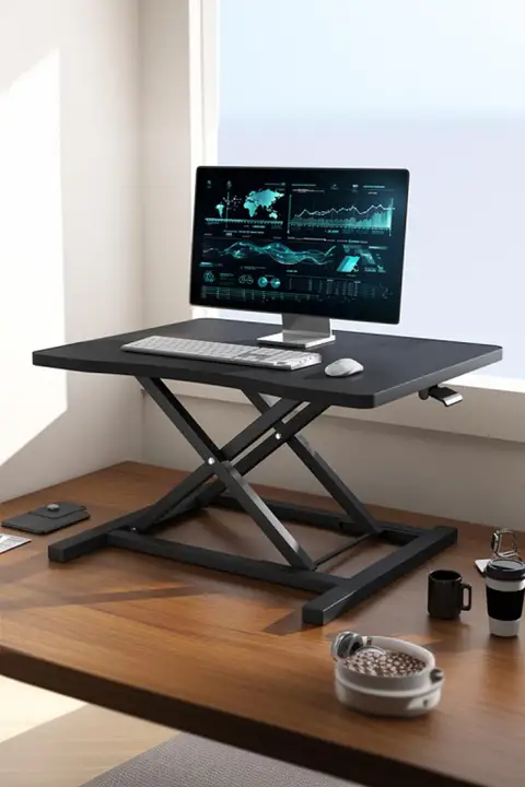 昇降式スタンディングデスク【折りたたみ可・調整可能】