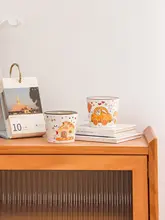 かわいいカートンデザインの陶器製マグカップ【高品質・朝食用】