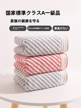LOFTEX 吸水性に優れたストライプデザインの綿製タオル【男女兼用・洗顔・バス用】