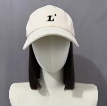 調整可能なボールキャップ一体型ウィッグ【Lサイズ・ショートヘア・カジュアル・女性用】