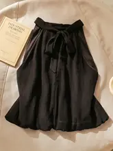 フランス風 セクシー 無肩紐 フリルデザイン ブラウス【フィット・体型カバー】