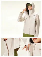 Camel 春秋用 アウトドア防水フーデッドジャケット【幅広シルエット・短丈・機能性】